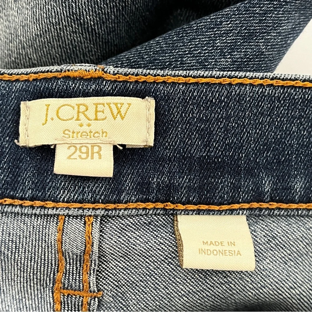J. Crew Straight Leg Stretch Blue Jeans - Picture 4 of 4
